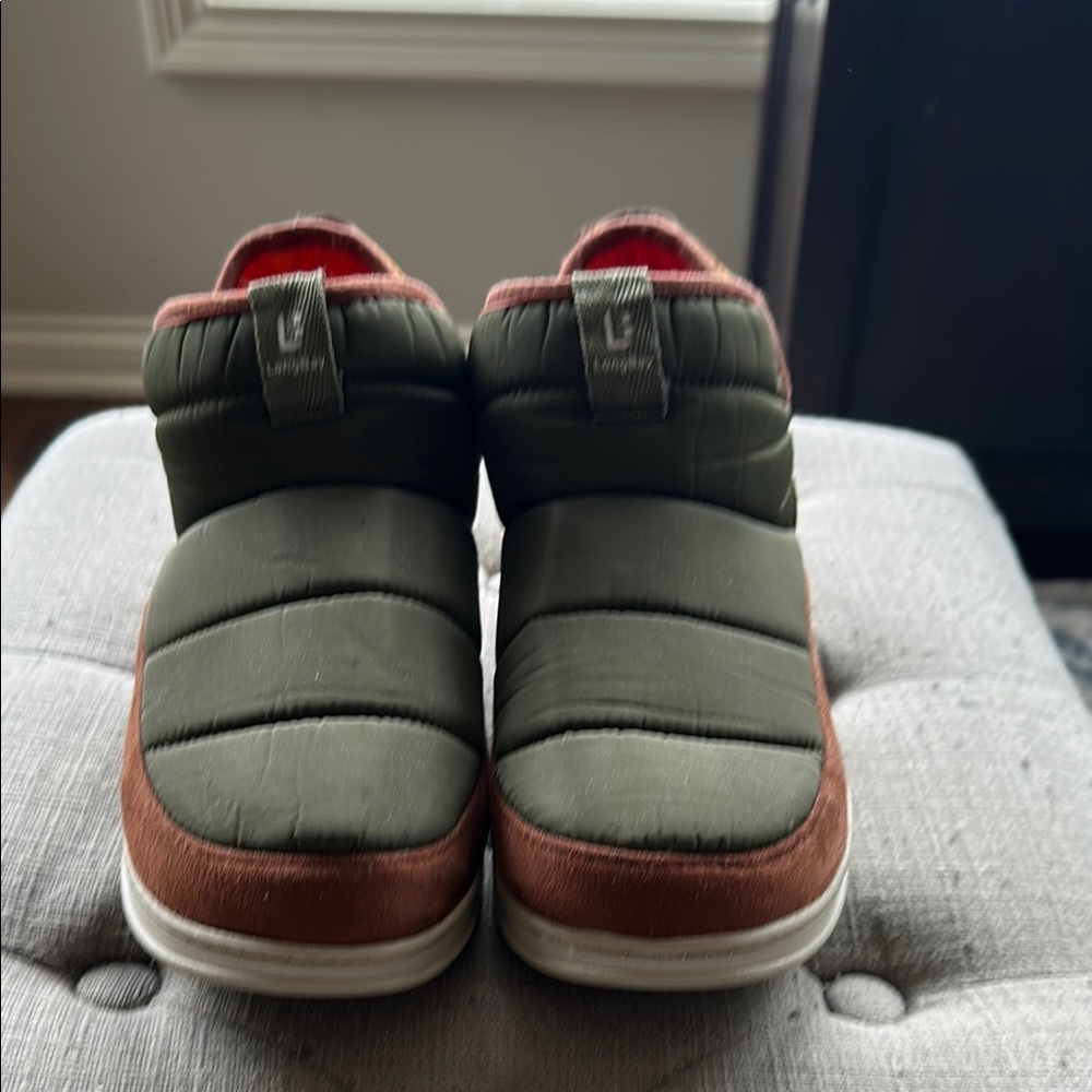 Green and Brown house slippers